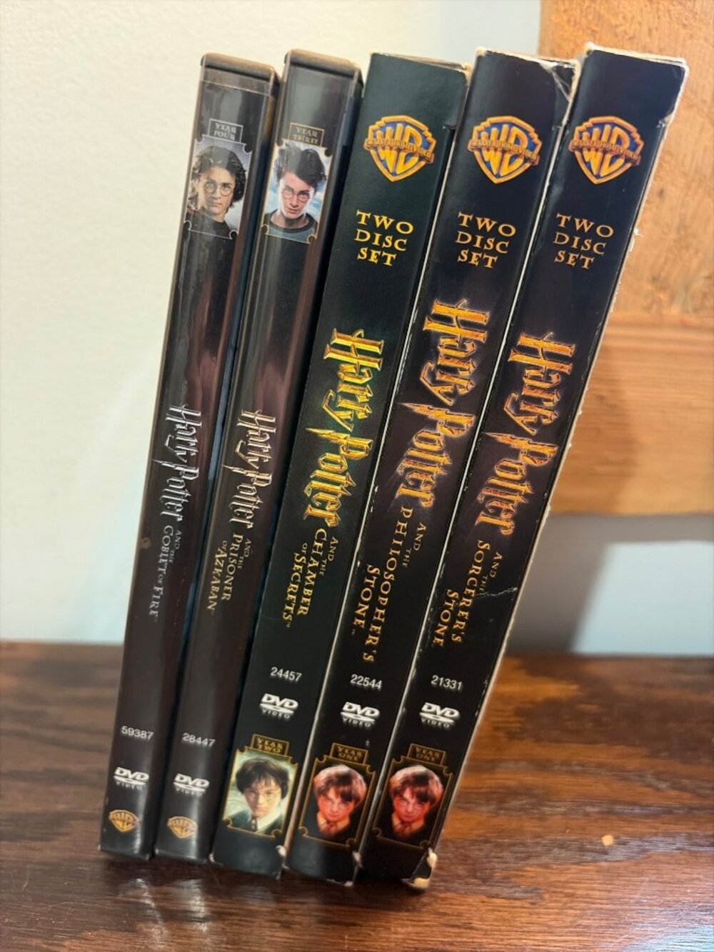 Harry Potter 5-Movie DVDs Philosophers Stone Chamber Of Secrets Prisoner Of Azka